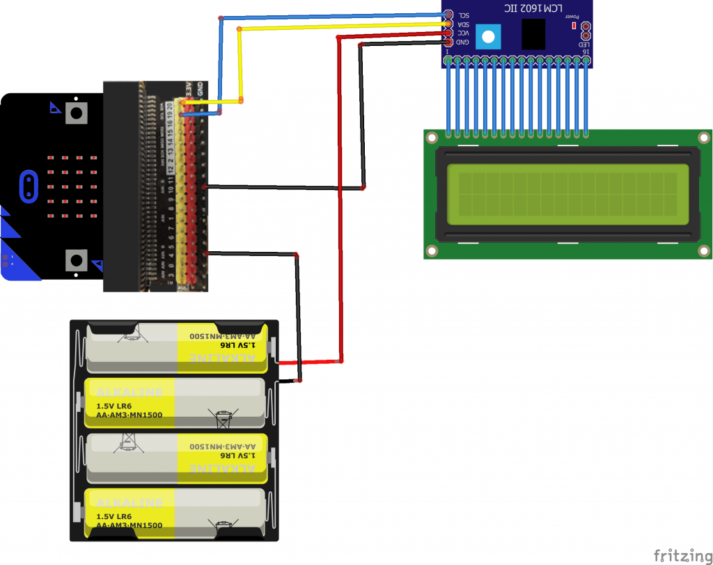 Display Text On 1602a Lcd I2c Display With Microbit