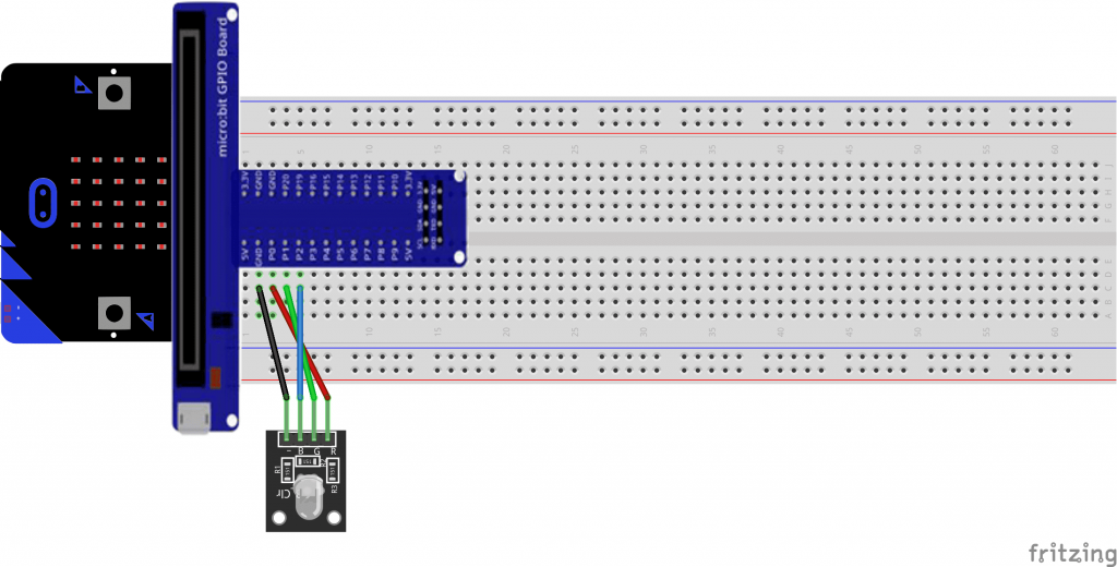 Control The Lighting Of RGB LED Module Using The Micro:bit Buttons