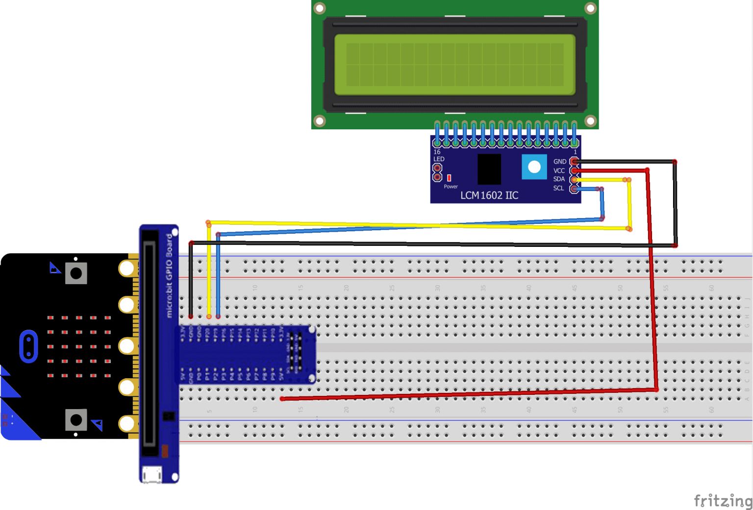 Create a stopwatch with Micro:bit and LCD display