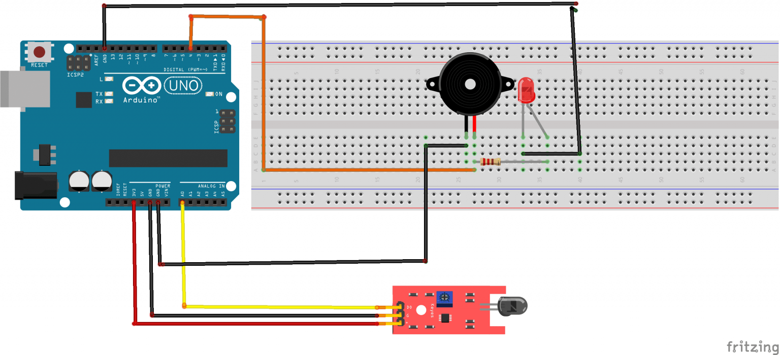 Fire detection system with Arduino