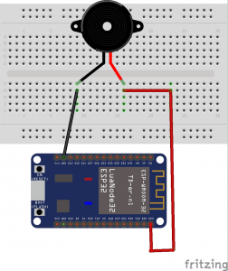 Control a buzzer by the ESP32 card