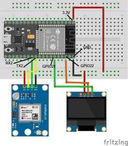 View location data sent by NEO-M6 GPS using ESP32 board